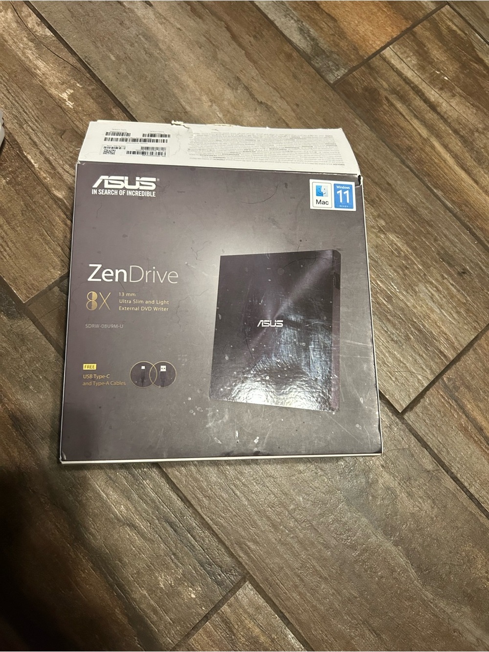 ASUS ZenDrive External‎ DVD Writer - Black and Gold Accents